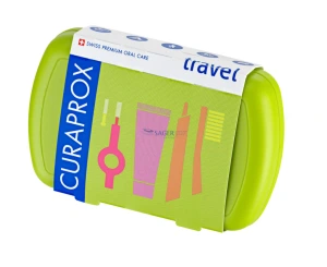 Curaprox TravelSet Utazó készlet zöld