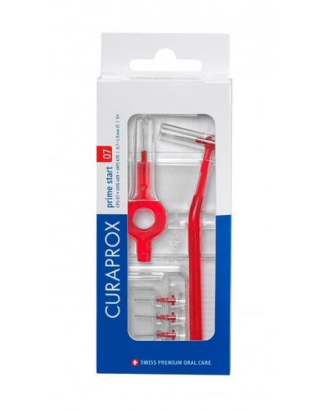 Curaprox fogköztisztító kefe Prime Start CS 07 piros - 5+2