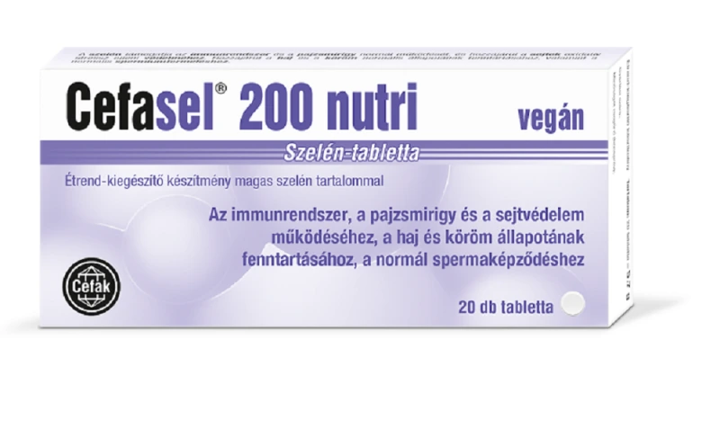 Cefasel 1+1 Akció 200 Nutri Szelén tabletta - 20x+20x