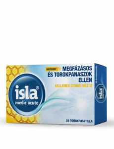 Isla med acute torokpasztilla citrom méz AlpenPharma