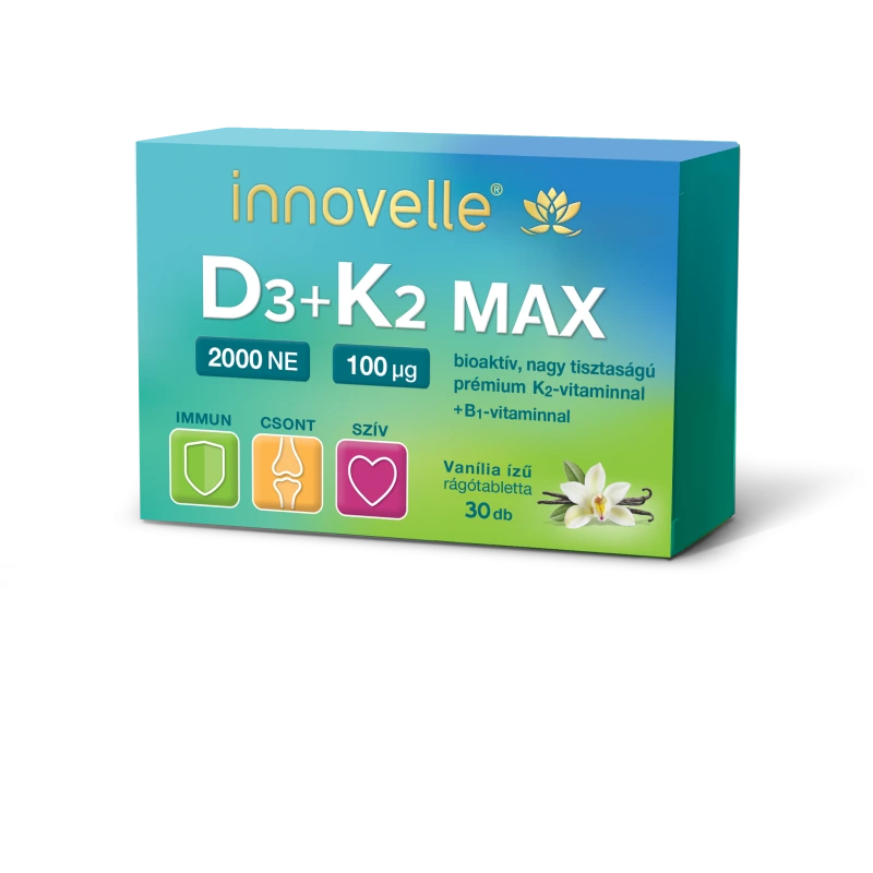 Innovelle D3+K2 Max 2000NE rágótabletta
