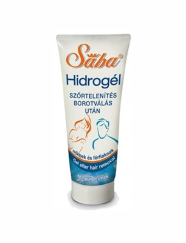Sába szőrtelenítés utáni bőrápoló hidrogél
