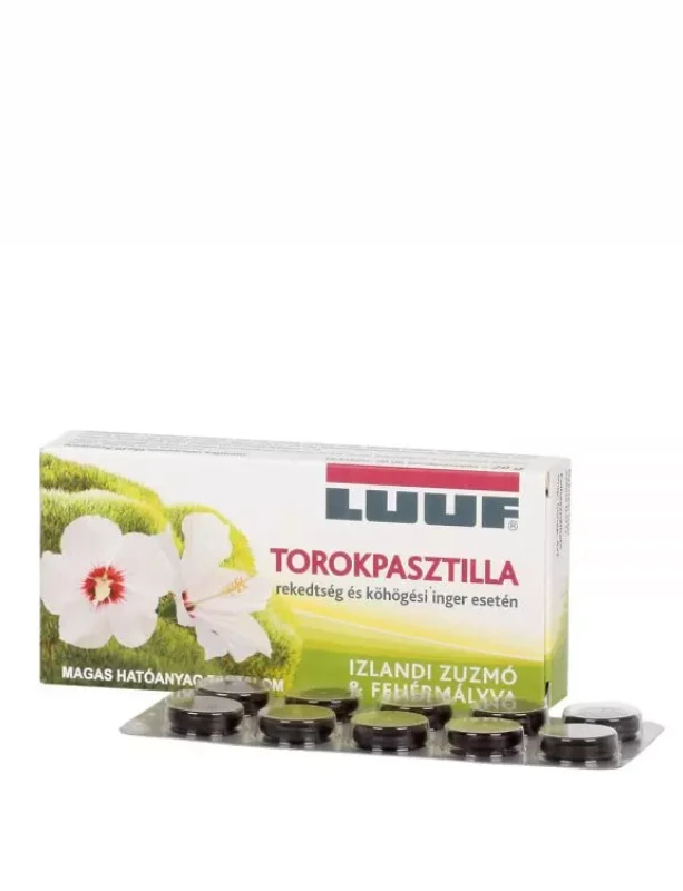 Luuf zuzmó-mályva torokpasztilla