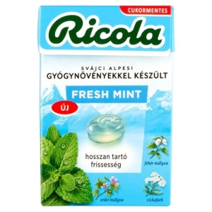 Ricola cukorka fresh mint