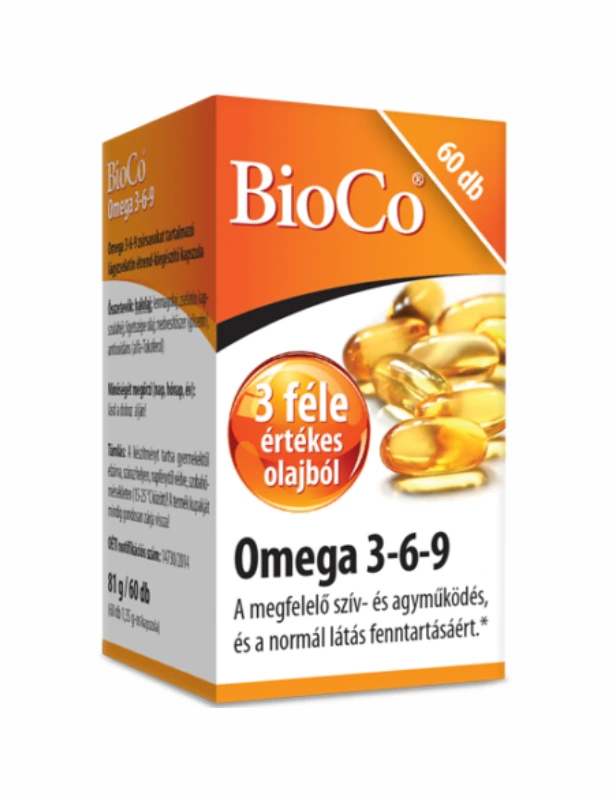 BioCo Omega 3-6-9 lágyzselatin kapszula