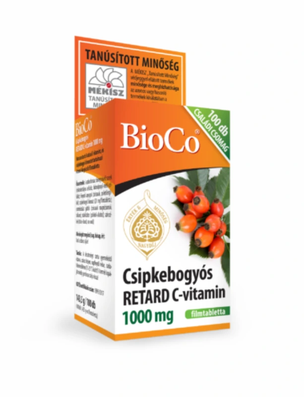 BioCo Csipkebogyó Retard C-vitamin 1000 mg Családi csomag