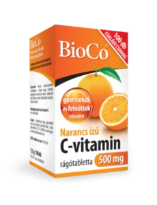 BioCo Narancs ízű C-vitamin rágótabletta 500 mg