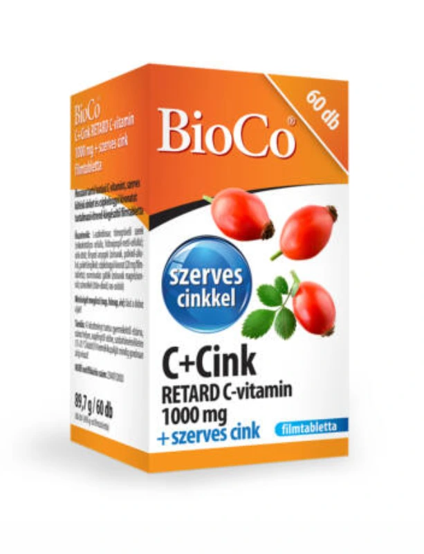Bioco C+Cink retard C-vitamin 1000 mg filmtabletta