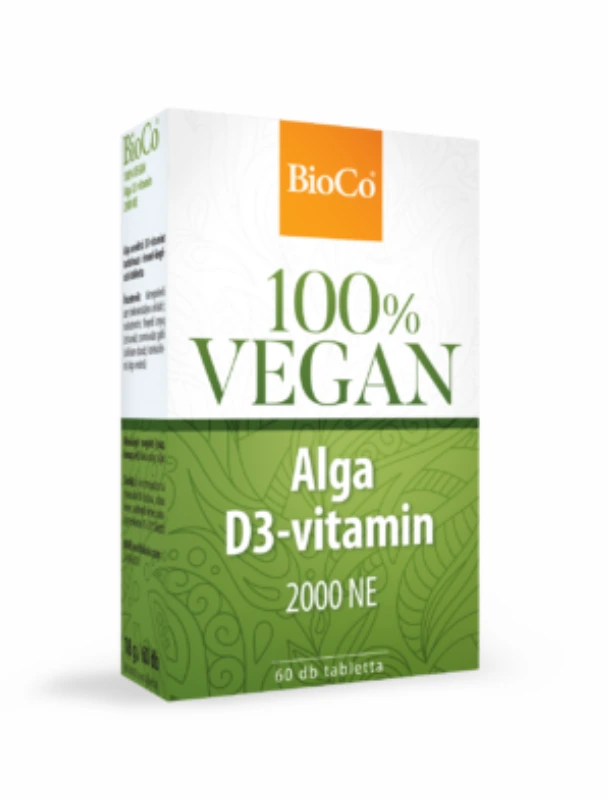 BioCo 100% Vegan Alga D3-vitamin 2000NE tabletta