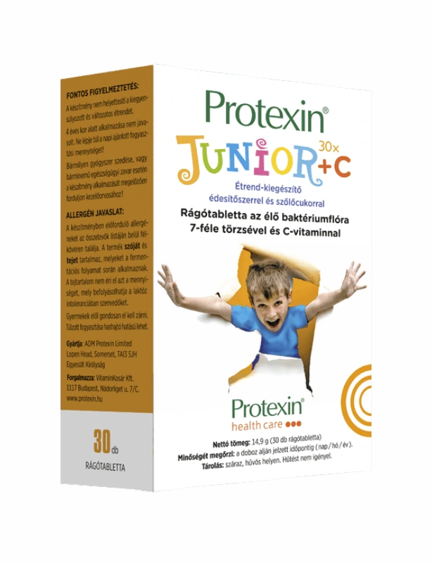 Protexin Junior +C étrendkiegészítő rágótabletta