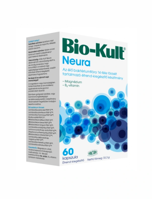 Bio-kult Neura élő baktériumflórát tartalmazó kapszula