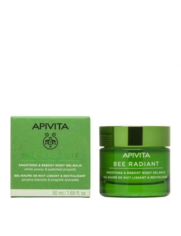 APIVITA BEE RADIANT bőrmegújító és méregtelenítő éjszakai gél-balzsam