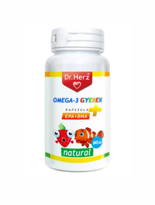 Dr. Herz Omega-3 Gyerek lágyzselatin kapszula