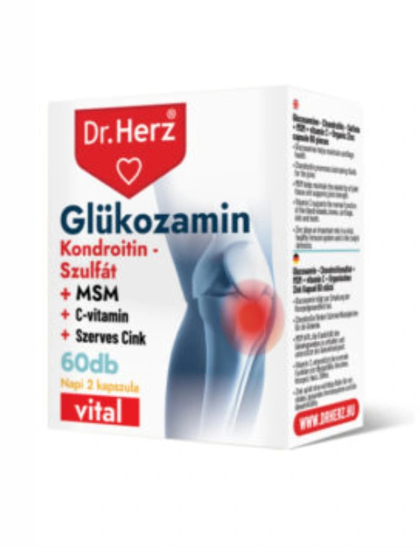 Dr. Herz Glükozamin+Kondroitin-szulfát+MSM kapszula