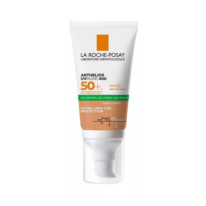 La Roche-Posay Anthelios Oil Control UVMUNE400 színezett gél-krém arcra SPF 50+