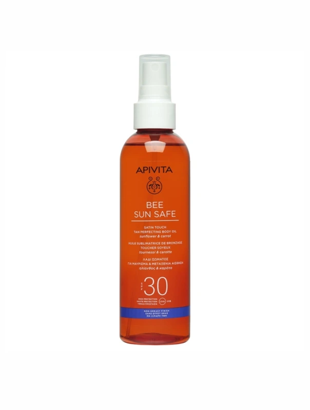 APIVITA BEE SUN SAFE Barnulást segítő olaj spray SPF30