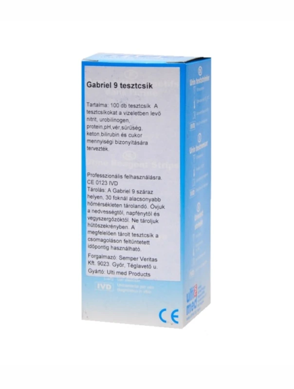 Gabriel  9 tesztcsík (vizeletvizsgáló)