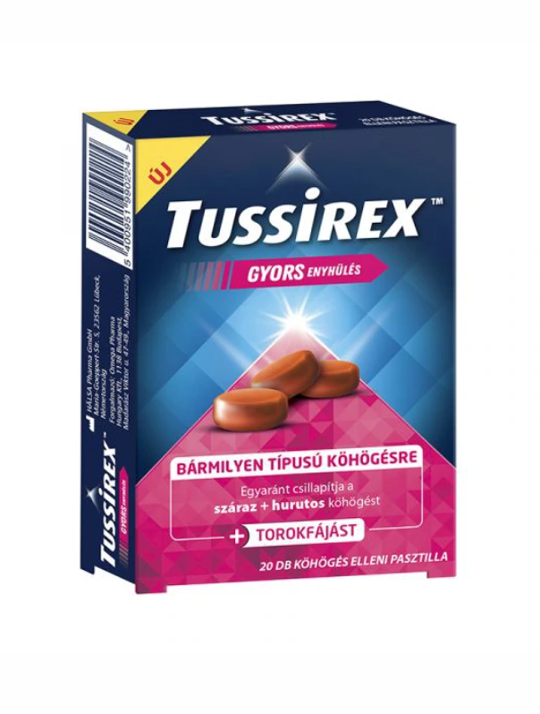 Tussirex köhögés elleni pasztilla
