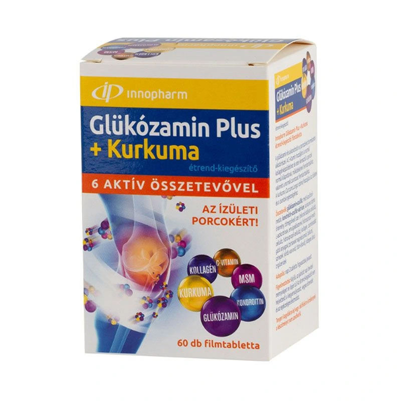 InnoPharm Glükózamin Plus + Kurkuma tabletta