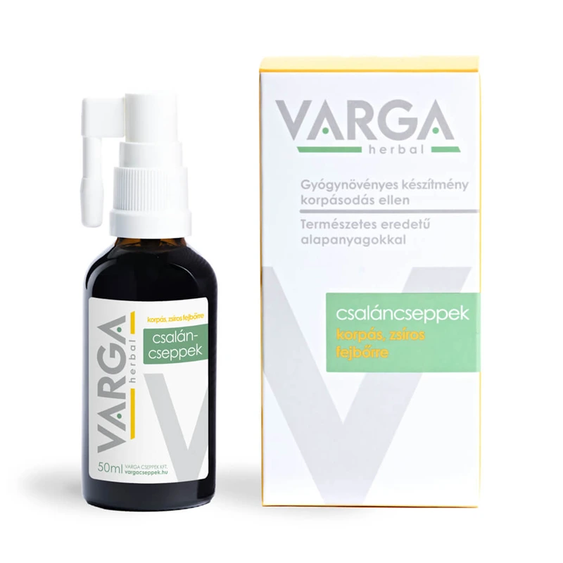 Varga Csaláncseppek – Korpás, zsíros fejbőrre