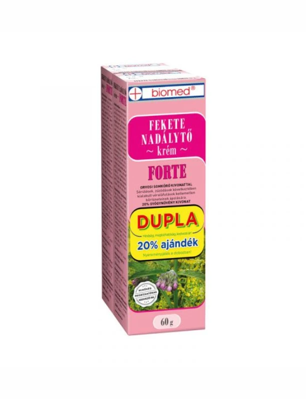 Biomed Feketenadálytő krém Forte Dupla