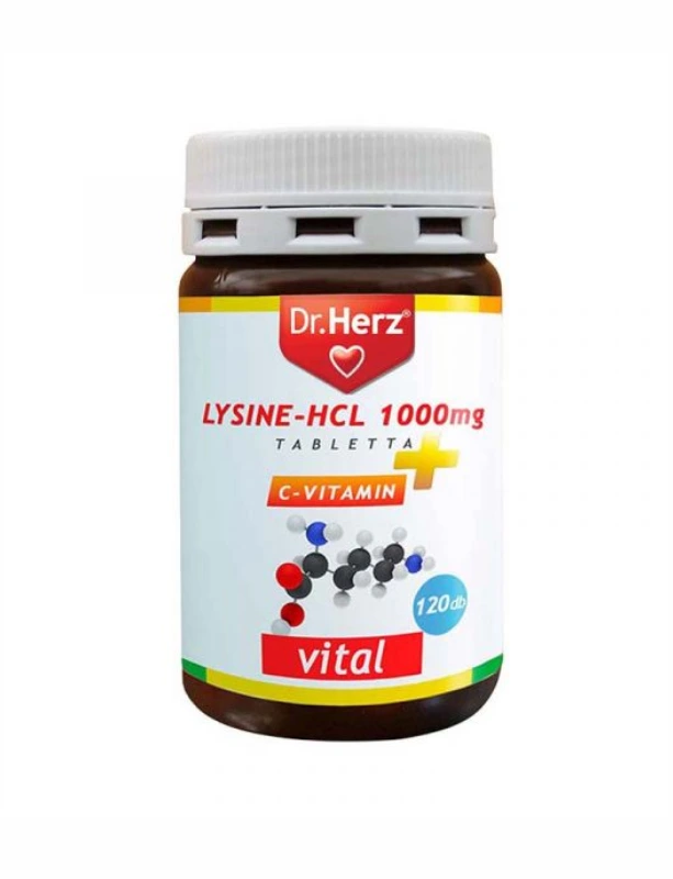 Dr. Herz Lysine-HCL 1000 mg C-vitamin tabletta