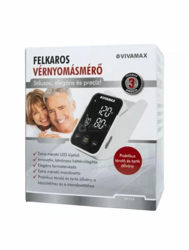 Vivamax V19 teljesen automata felkaros vérnyomásmérő
