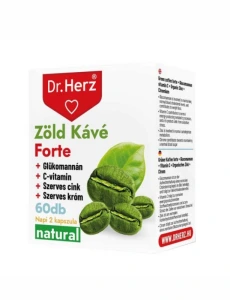 Dr. Herz Zöld kávé forte + c-vitamin+glükomannán kapszula