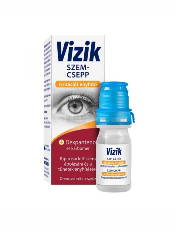 Vizik szemcsepp irritált szemre