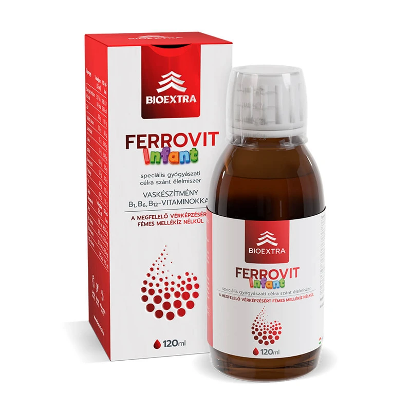 Bioextra Ferrovit Infant speciális gyógyászati célra szánt élelmiszer, csecsemők vashiányos állapota esetén