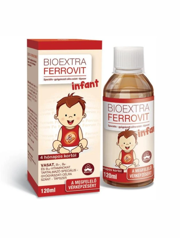 Bioextra Ferrovit Infant speciális gyógyászati célra szánt élelmiszer, csecsemők vashiányos állapota esetén