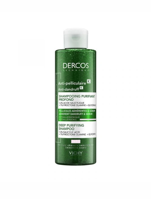 Vichy Dercos Anti-pelliculaire K sampon letapadt korpára