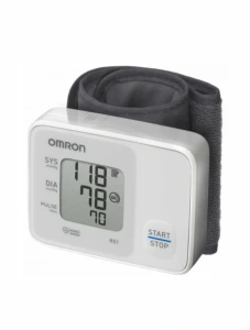 OMRON RS1 Csuklós vérnyomásmérő, Teljesen automata, Intellisense technológia, Fehér