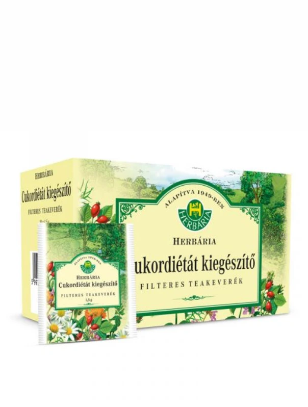 Herbária Cukordiétát kiegészítő borítékolt filteres tea
