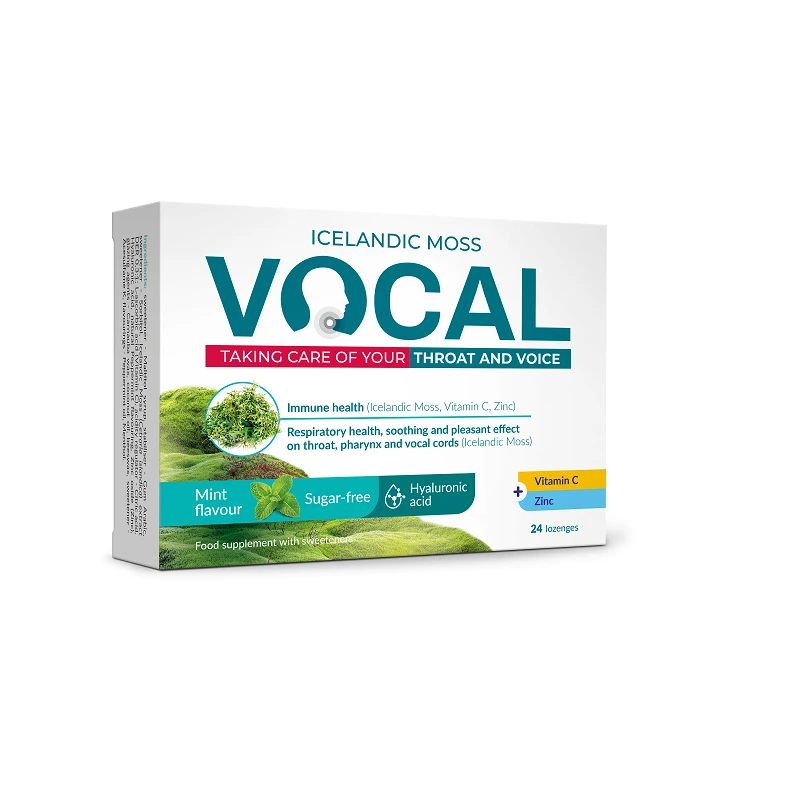 Vocal étrend-kiegészítő szopogatótabletta menta ízű