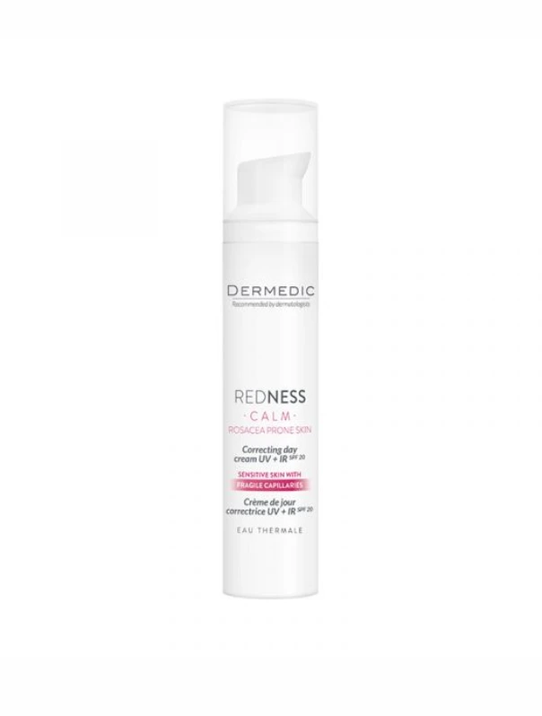 Dermedic Redness Bőrpírt korrigáló nappali krém SPF 20 + IR nappali krém