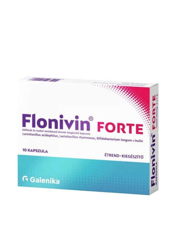 Flonivin Forte élőflórát és inulint tartalmazó étrend-kiegészítő kapszula 10x