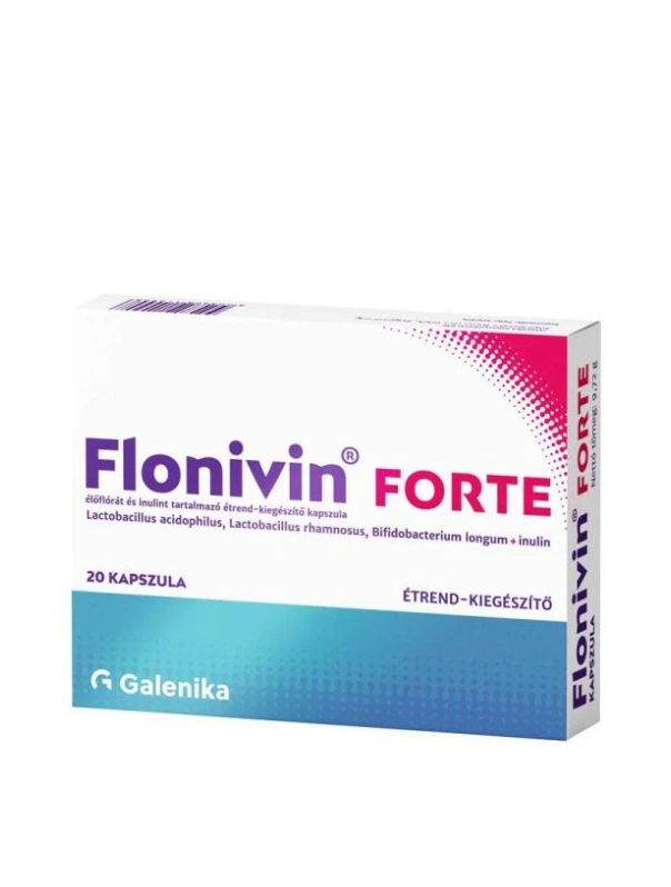 Flonivin Forte élőflórát és inulint tartalmazó étrend-kiegészítő kapszula - 20x -