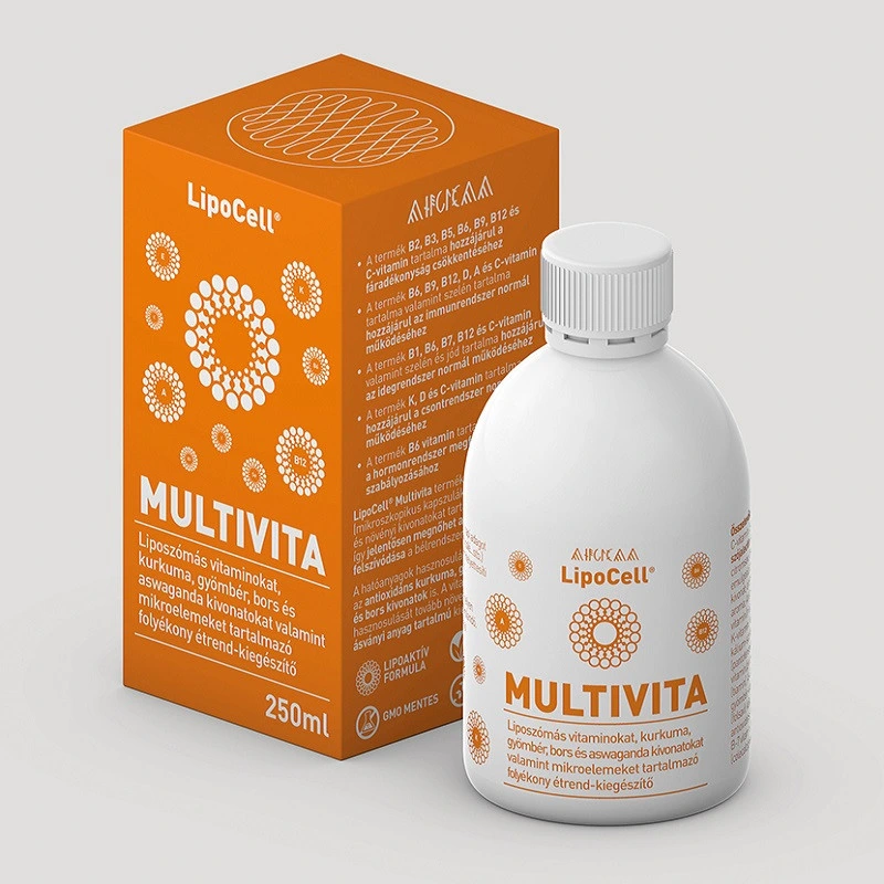 Lipocell Multivita Multivitamin étrend-kiegészítő folyadék