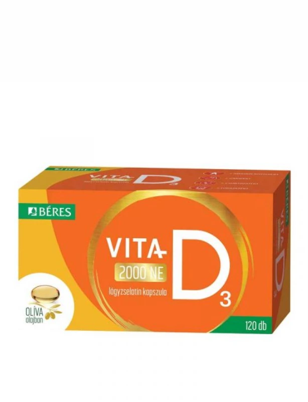Béres Vita-D3 2000 NE lágyzselatin kapszula