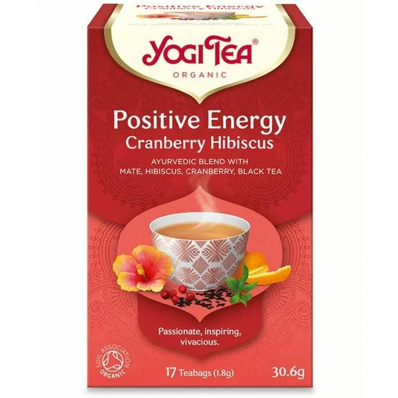 Yogi Tea® Pozitív energia bio tea tőzegáfonya hibiszkusz