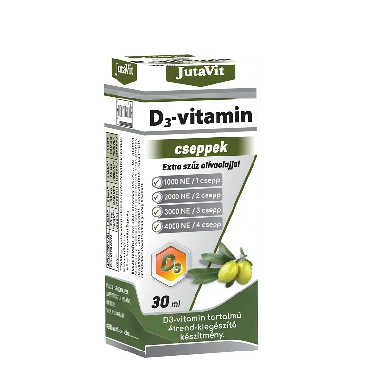 JutaVit D3-vitamin Olivaolajjal 1000NE csepp