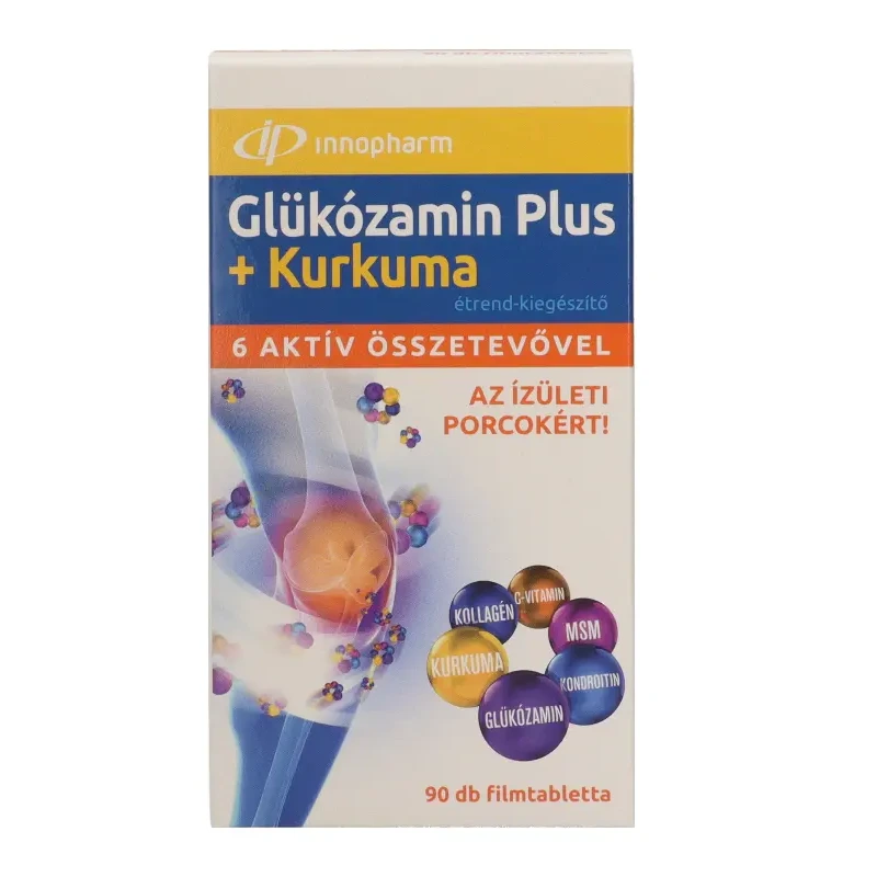 InnoPharm Glükózamin Plus + Kurkuma tabletta