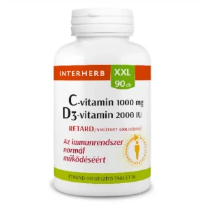 Interherb XXL C-vitamin 1000 D3 2000NE retard tbl.