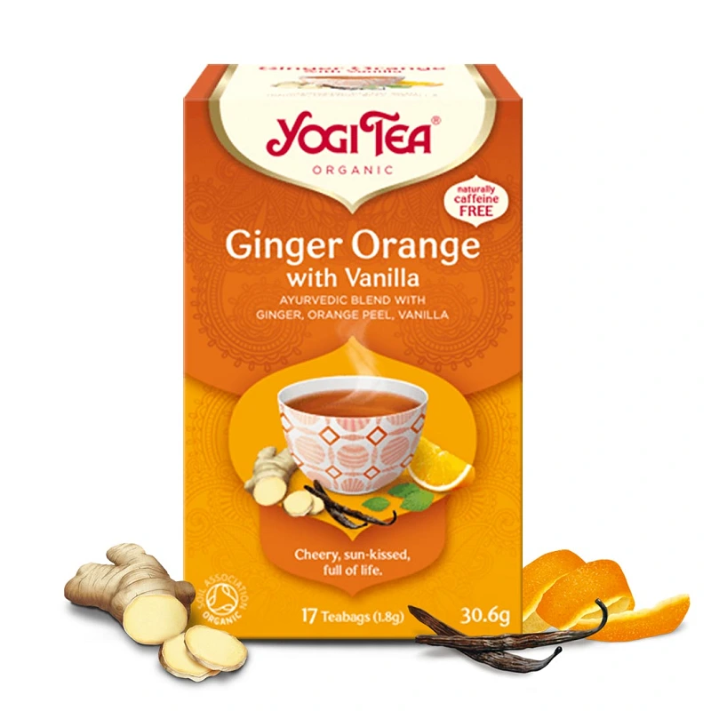 Yogi Tea® Narancsos gyömbér bio tea vaníliával