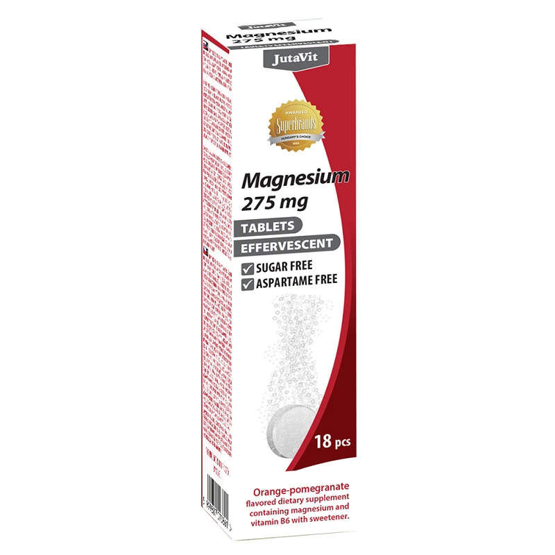 JutaVit Magnézium 275 mg pezsgőtabletta narancs-gránátalma