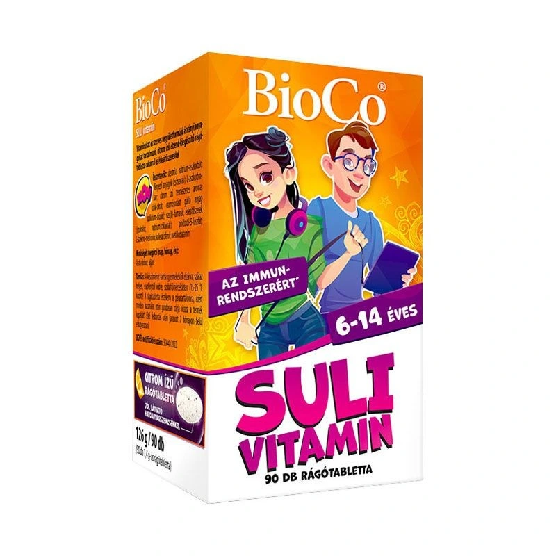 BioCo Suli vitamin rágótabletta cseresznye