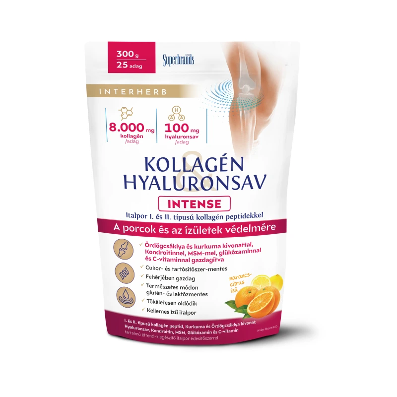Interherb Intense Kollagén&Hyaluronsav por narancs, citrus