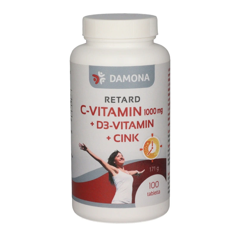 Damona C-vitamin 1000 mg+D3+Cink retard tabletta