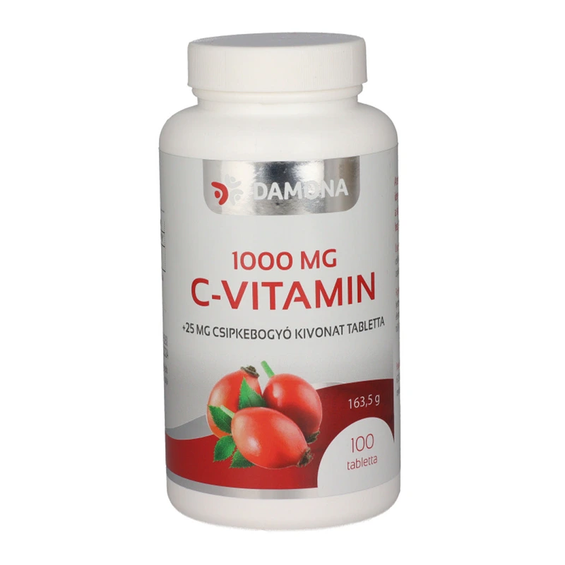 Damona C-vitamin 1000mg + 25mg csipkebogyó tabletta